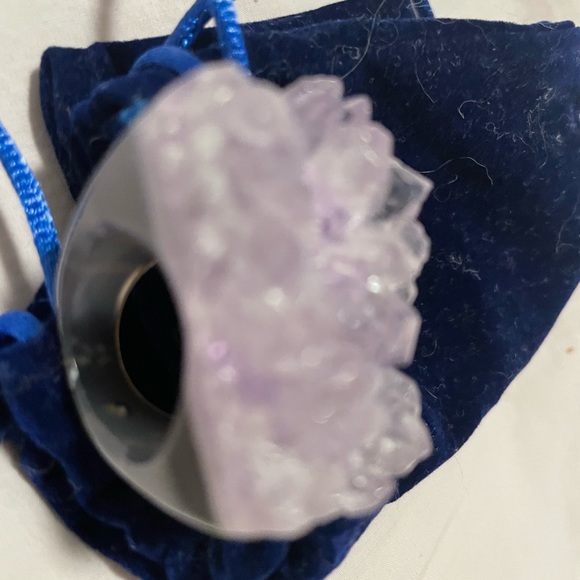 New OOAK Special Edition Autumn Winds Amethyst Gemfire Ring by hespera (size 6) - Picture 8 of 12